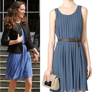 Kate Middleton Zara Woman Blue Honeymoon Dress